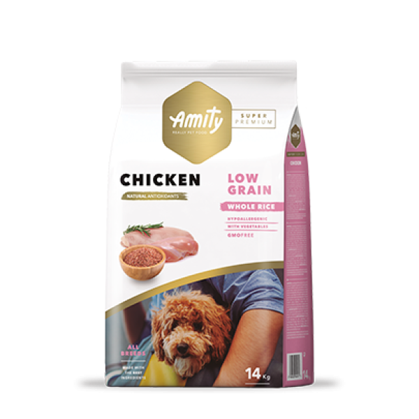 AMITY Low Grain Dog Adult Chicken 14kg