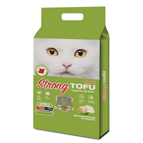 KP STRONG Cat Litter Tofu Green Tea 6lt