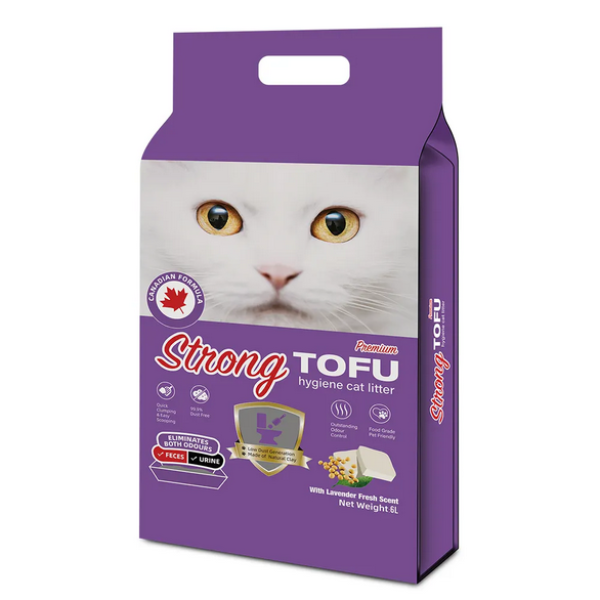 KP STRONG Cat Litter Tofu Lavender 6lt