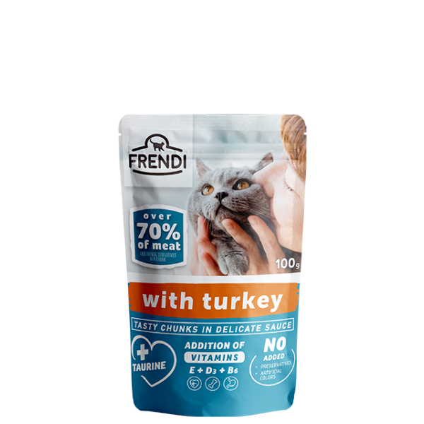 FRENDI Cat Pouch Turkey 100gr