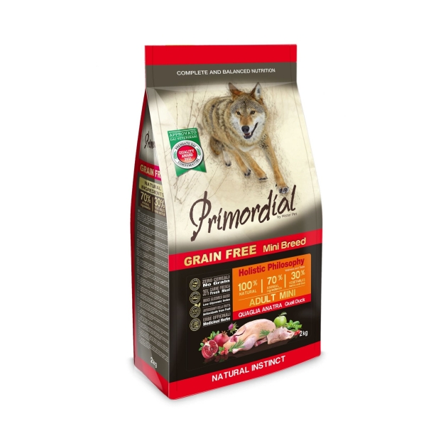 PRIMORDIAL Adult Mini Quail & Duck 2kg