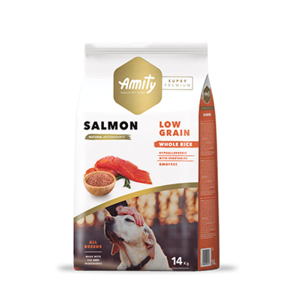 AMITY Low Grain Dog Adult Salmon 14kg