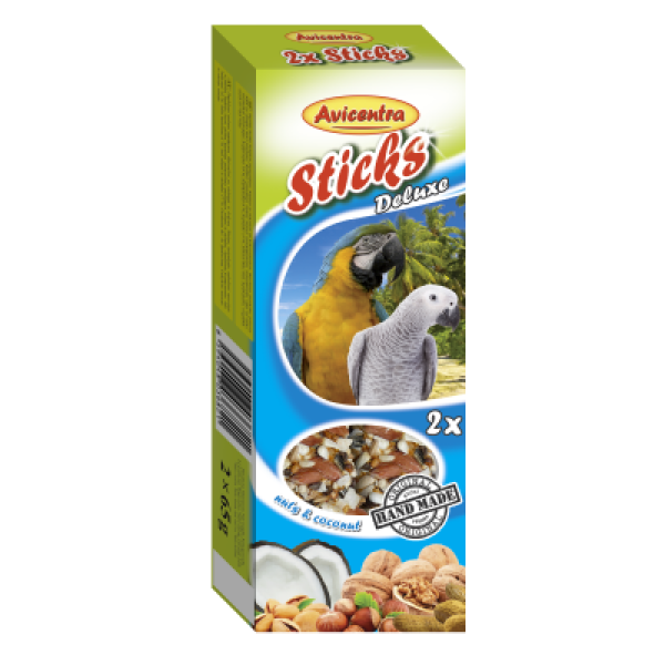 AVICENTRA Parrot Nuts Sticks 2pcs