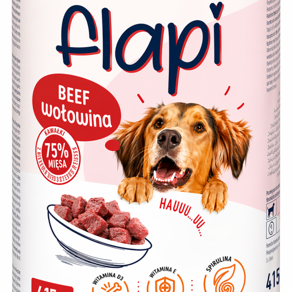 FLAPI Dog Beef 415gr